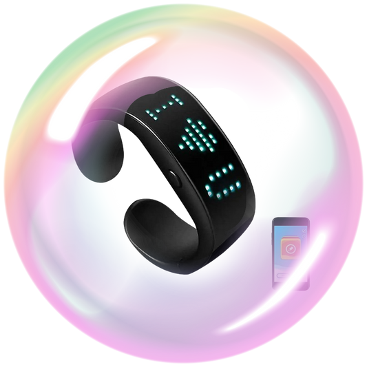 LED Armband, Blue tooth Programierbar Light up USB Aufladbar ‍