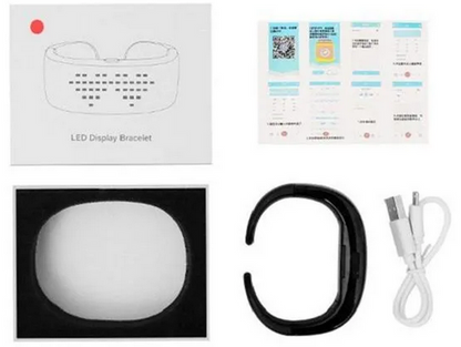 LED Armband, Blue tooth Programierbar Light up USB Aufladbar ‍